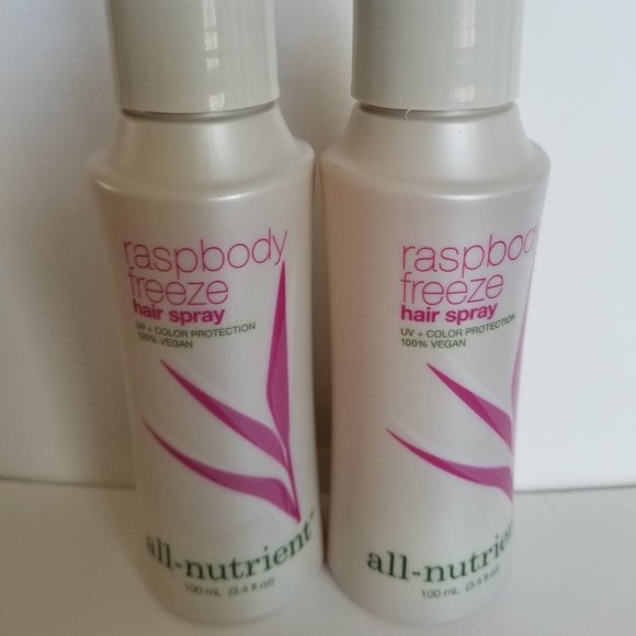 All Nutrient Other - All Nutrient Raspbody Freeze Hairspray Color Protection Duo Set Travel Sz 3.4 oz